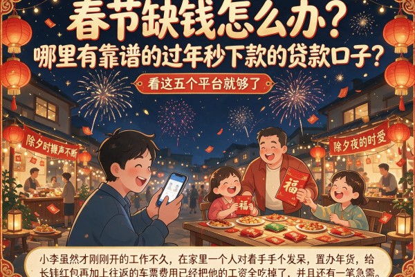 春节缺钱怎么办？哪里有靠谱的过年秒下款的贷款口子？看这五个平台就够了