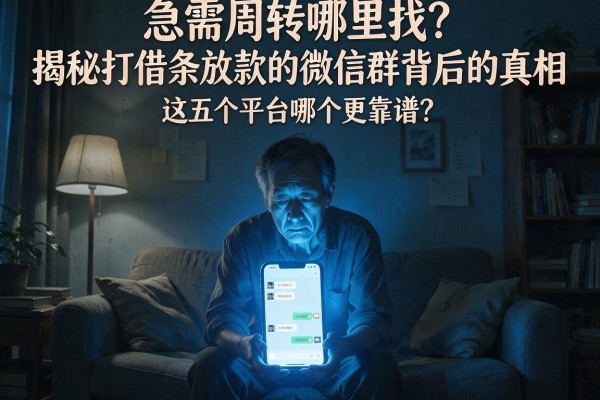 急需周转哪里找？揭秘打借条放款的微信群背后的真相，这五个平台哪个更靠谱？