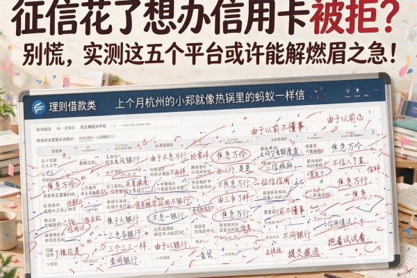 征信花了想办信用卡被拒？别慌，实测这五个平台或许能解燃眉之急！
