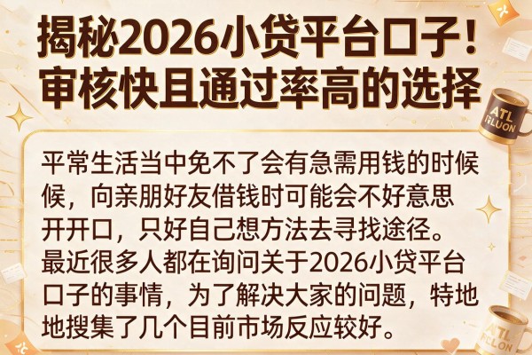 揭秘2026小贷平台口子：审核快且通过率高的选择