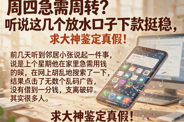 周四急需周转？听说这几个放水口子下款挺稳，求大神鉴定真假！