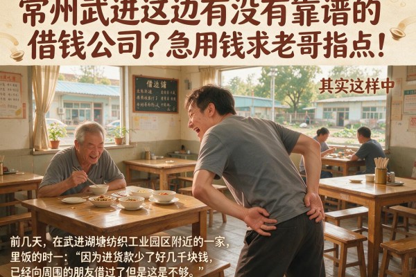 常州武进这边有没有靠谱的借钱公司？急用钱求老哥指点！