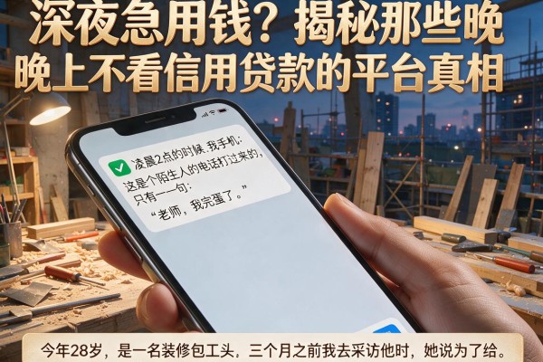 深夜急用钱？揭秘那些晚上不看信用贷款的平台真相