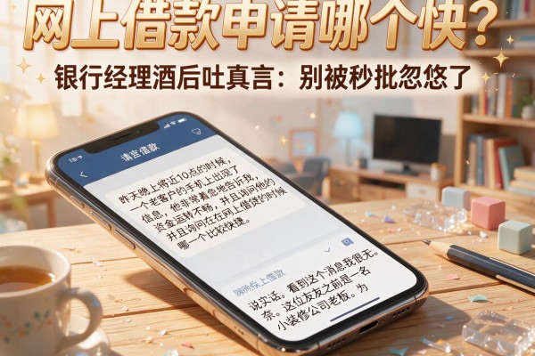 网上借款申请哪个快？银行经理酒后吐真言：别被秒批忽悠了
