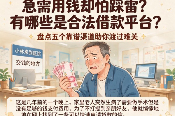 急需用钱却怕踩雷?有哪些是合法借款平台?盘点五个靠谱渠道助你渡过难关