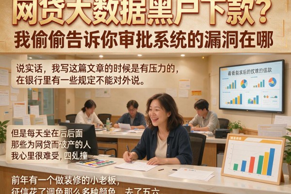 网贷大数据黑户下款?我偷偷告诉你审批系统的漏洞在哪