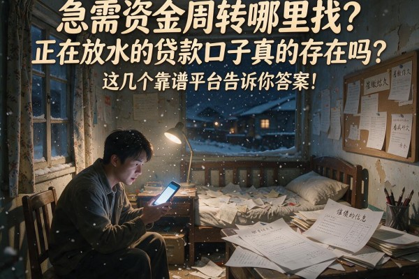 急需资金周转哪里找？正在放水的贷款口子真的存在吗？这几个靠谱平台告诉你答案！