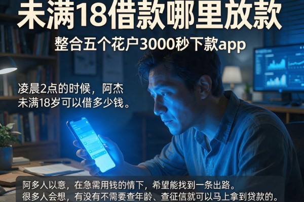 未满18借款哪里放款，整合五个花户3000秒下款app