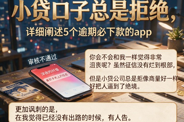 小贷口子总是拒绝，详细阐述5个逾期必下款的app