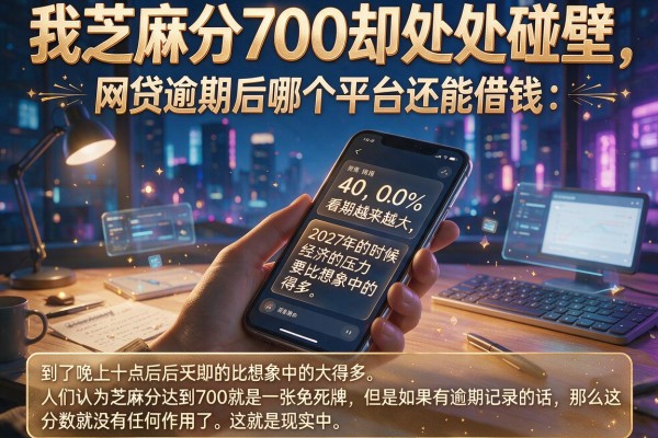 我芝麻分700却处处碰壁，网贷逾期后哪个平台还能借钱
