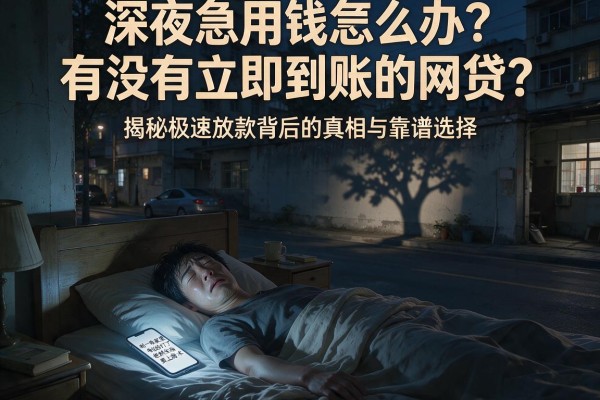 深夜急用钱怎么办？有没有立即到账的网贷？揭秘极速放款背后的真相与靠谱选择
