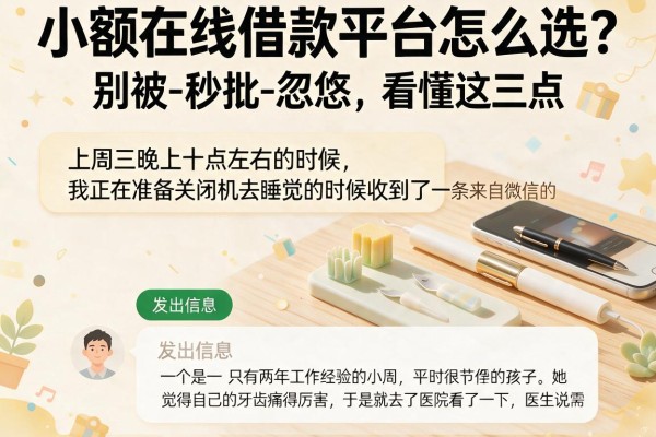 小额在线借款平台怎么选？别被-秒批-忽悠，看懂这三点