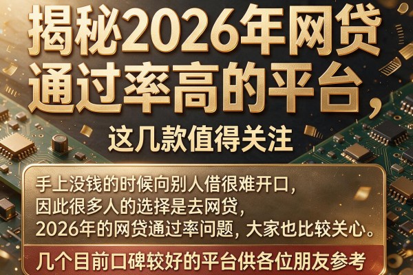 揭秘2026年网贷 通过率高的平台，这几款值得关注