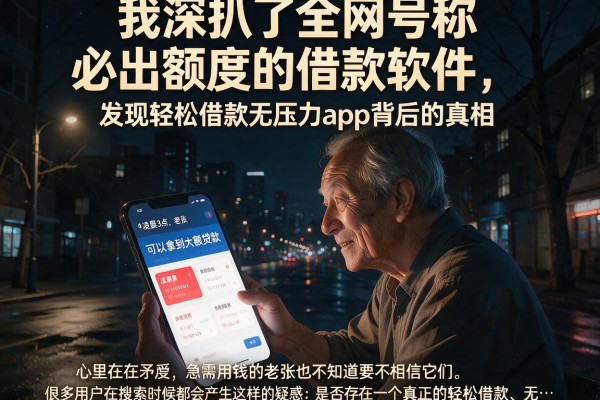 我深扒了全网号称必出额度的借款软件，发现轻松借款无压力app背后的真相
