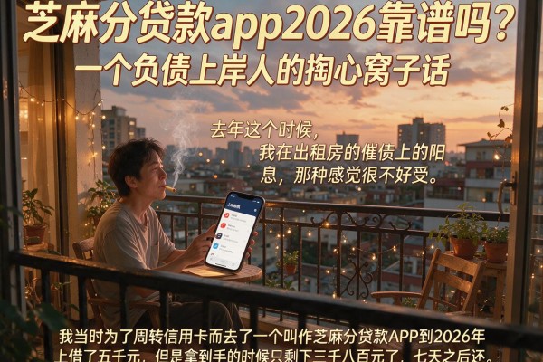 芝麻分贷款app2026靠谱吗？一个负债上岸人的掏心窝子话