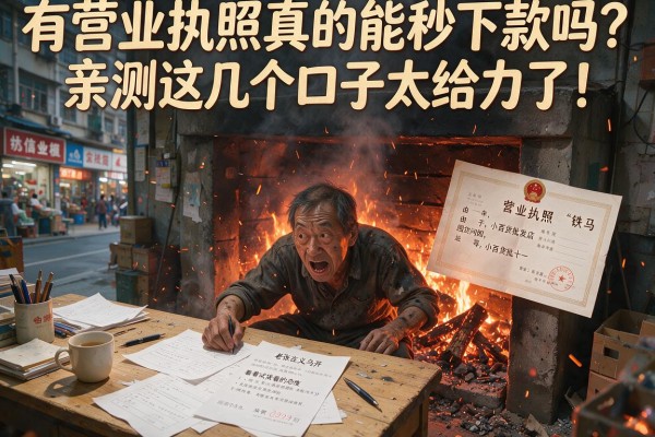 有营业执照真的能秒下款吗？亲测这几个口子太给力了！