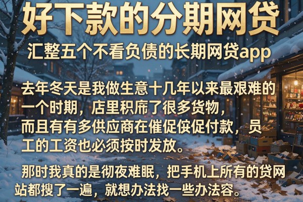 好下款的分期网贷，汇整五个不看负债的长期网贷app