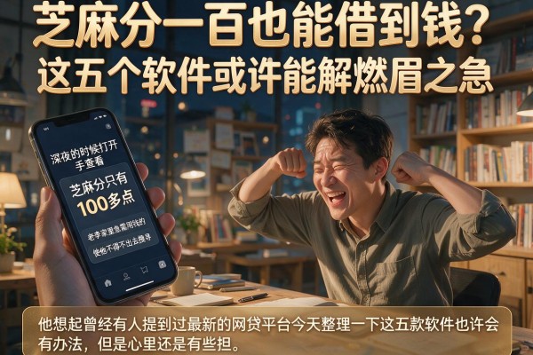 芝麻分一百也能借到钱？这五个软件或许能解燃眉之急