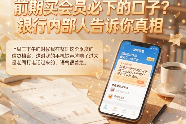 前期买会员必下的口子？银行内部人告诉你真相