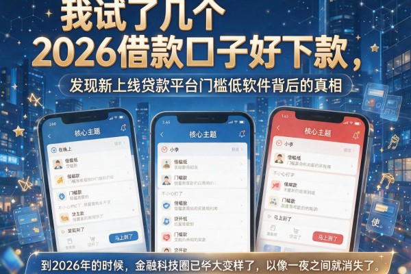 我试了几个2026借款口子好下款，发现新上线贷款平台门槛低软件背后的真相