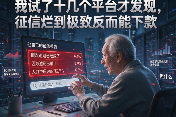 我试了十几个平台才发现，征信烂到极致反而能下款，但代价是什么
