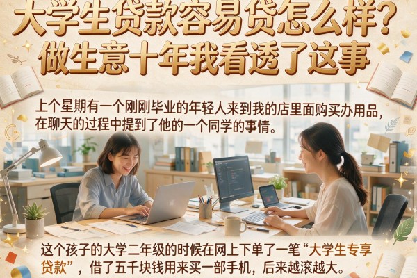 大学生贷款容易贷怎么样？做生意十年我看透了这事