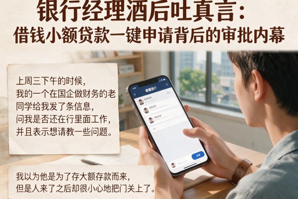 银行经理酒后吐真言:借钱小额贷款一键申请背后的审批内幕