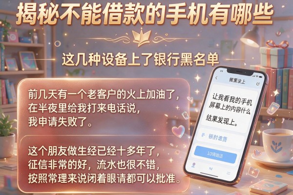 揭秘不能借款的手机有哪些，这几种设备上了银行黑名单