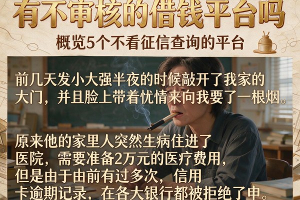 有不审核的借钱平台吗，概览5个不看征信查询的平台