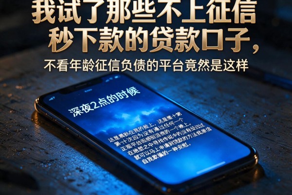 我试了那些不上征信秒下款的贷款口子，发现不看年龄征信负债的平台竟然是这样
