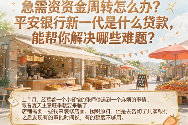 急需资金周转怎么办？平安银行新一代是什么贷款，能帮你解决哪些难题？