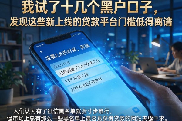 我试了十几个黑户口子，发现这些新上线的贷款平台门槛低得离谱