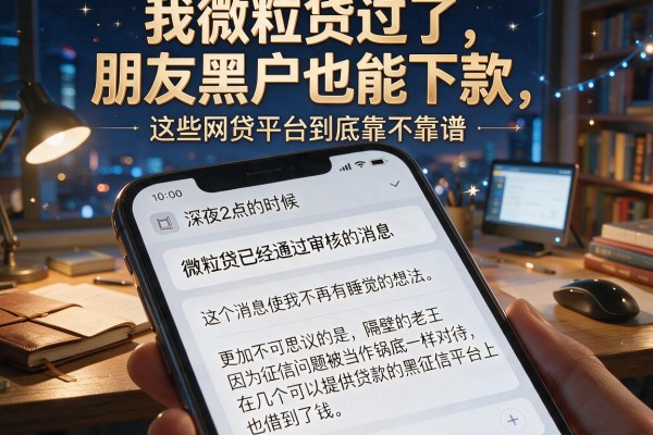 我微粒贷过了，朋友黑户也能下款，这些网贷平台到底靠不靠谱