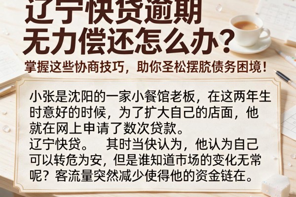 辽宁快贷逾期无力偿还怎么办?掌握这些协商技巧,助你轻松摆脱债务困境!