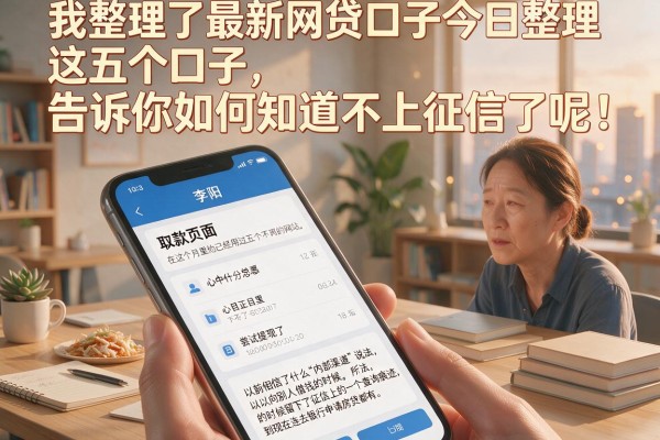 我整理了最新网贷口子今日整理这五个口子，告诉你如何知道不上征信了呢