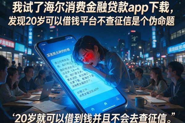 我试了海尔消费金融贷款app下载，发现20岁可以借钱平台不查征信是个伪命题
