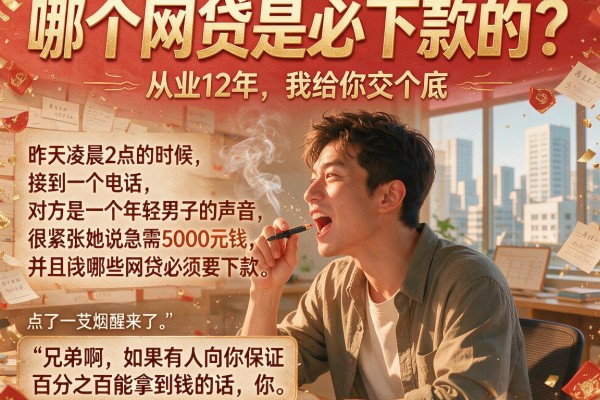 哪个网贷是必下款的？从业12年，我给你交个底