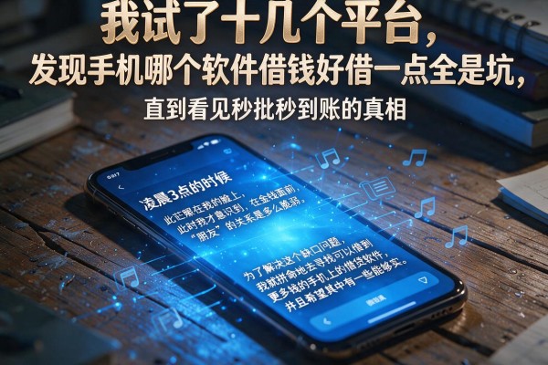 我试了十几个平台，发现手机哪个软件借钱好借一点全是坑，直到看见秒批秒到账的真相
