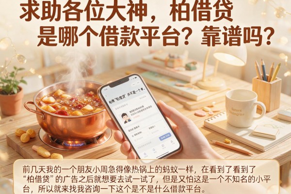 求助各位大神，柏借贷是哪个借款平台？靠谱吗？