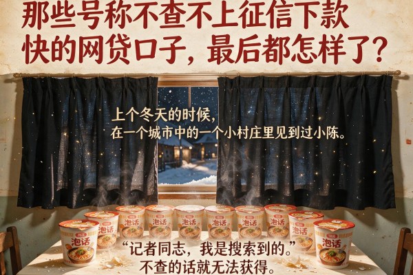 那些号称不查不上征信下款快的网贷口子,最后都怎样了?