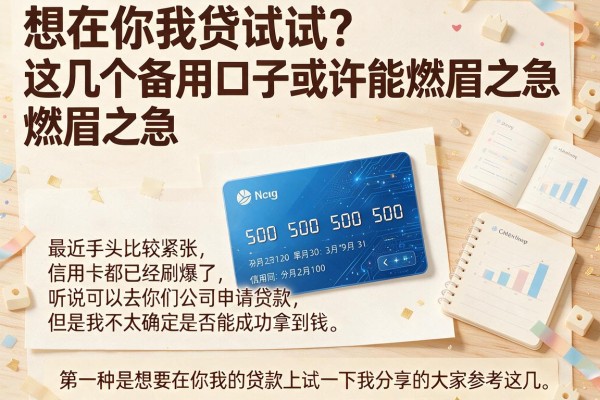 想在你我贷试试？这几个备用口子或许能解燃眉之急