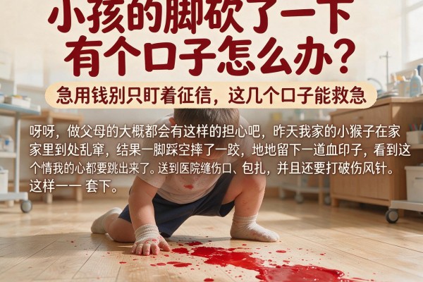 小孩的脚砍了一下有个口子怎么办？急用钱别只盯着征信，这几个口子能救急