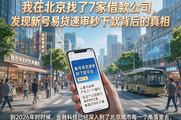 我在北京找了7家借款公司，发现新号易贷速审秒下款背后的真相