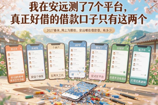 我在安远测了7个平台，真正好借的借款口子只有这两个