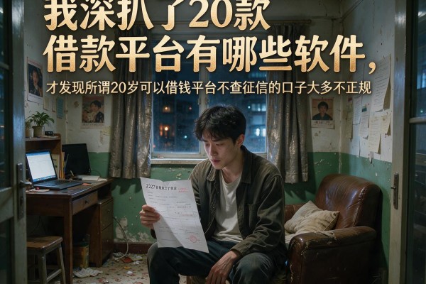 我深扒了20款借款平台有哪些软件，才发现所谓20岁可以借钱平台不查征信的口子大多不正规