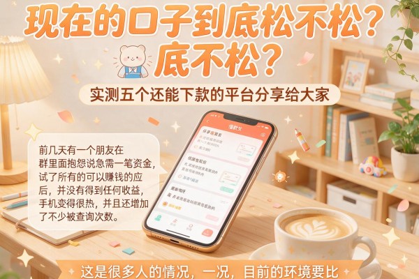 现在的口子到底松不松？实测五个还能下款的平台分享给大家