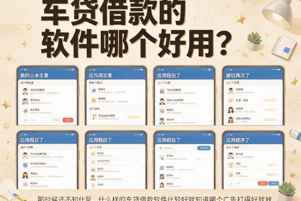 车贷借款的软件哪个好用？被坑两次后我总算搞明白了