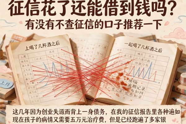 征信花了还能借到钱吗？有没有不查征信的口子推荐一下