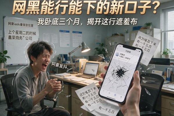 网黑能行能下的新口子？我卧底三个月，揭开这行遮羞布