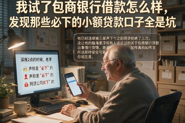 我试了包商银行借款怎么样，发现那些必下的小额贷款口子全是坑